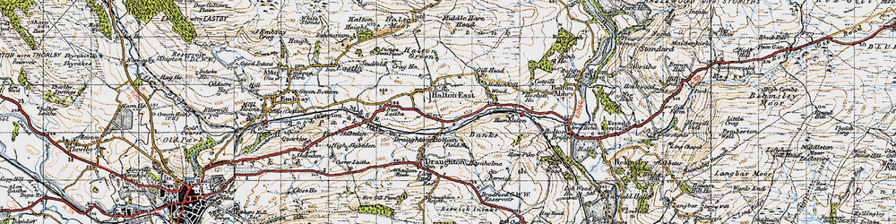 Old map of Lane End in 1947