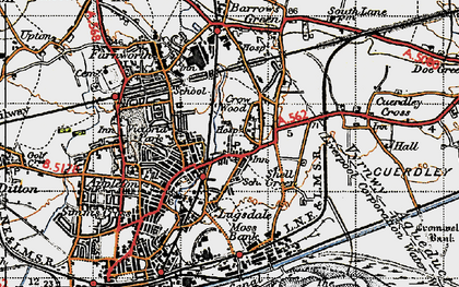 Old map of Halton View in 1947