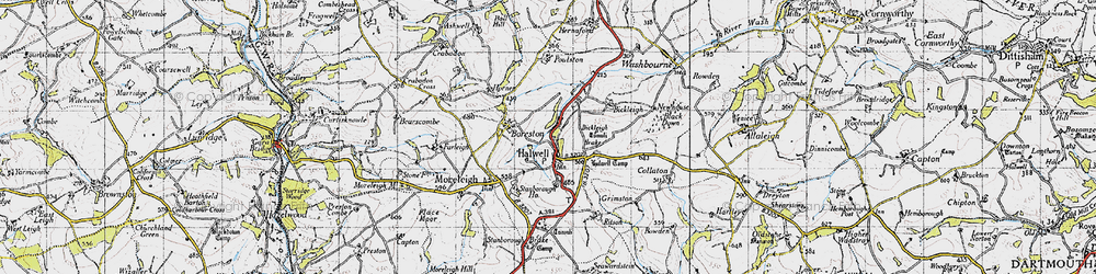 Old map of Boreston in 1946