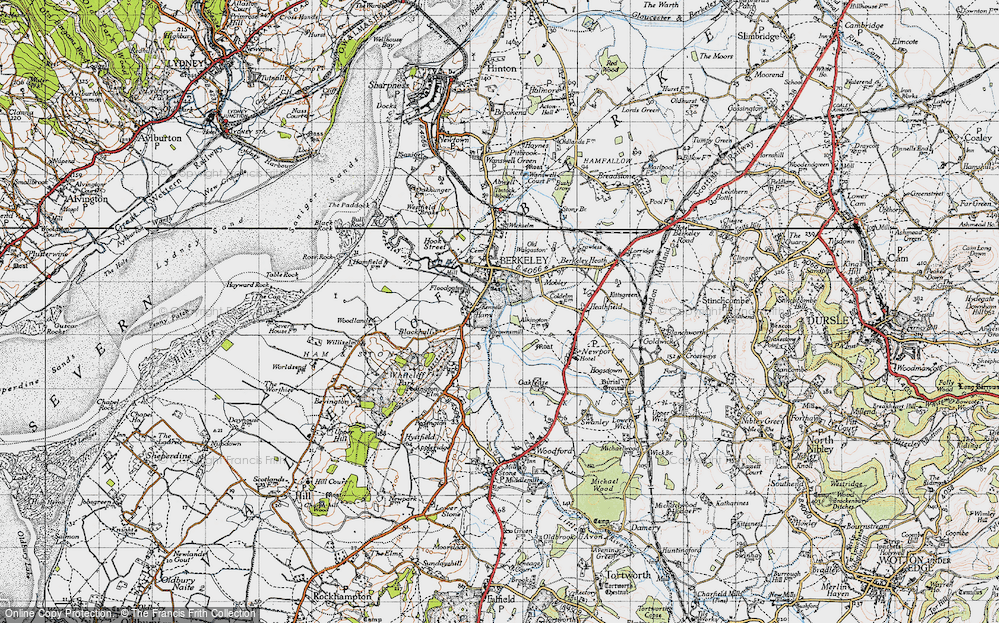 Old Map of Ham, 1946 in 1946