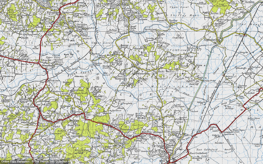 Old Map of Ham Green, 1940 in 1940