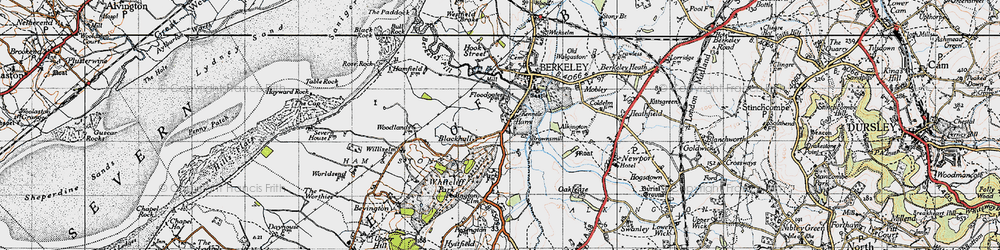 Old map of Blackhall Cott in 1946