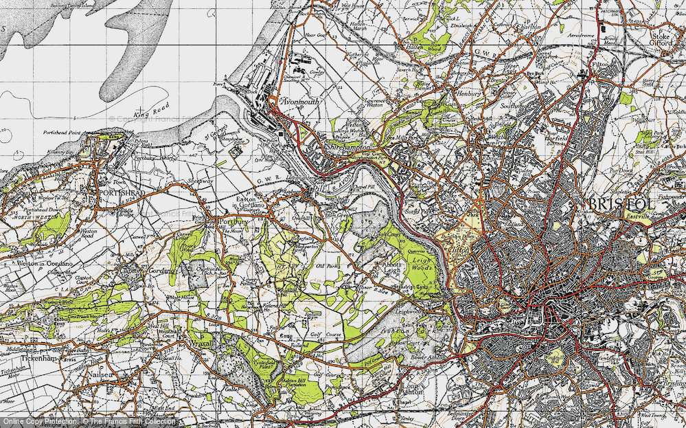 Old Map of Ham Green, 1946 in 1946