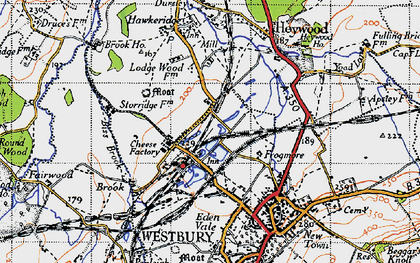 Old map of Biss Brook in 1946