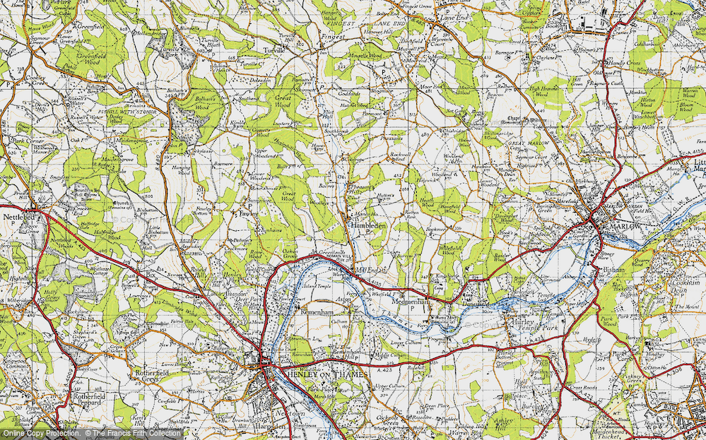 Old Map of Hambleden, 1947 in 1947