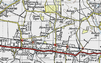 Old map of Hambrook in 1945