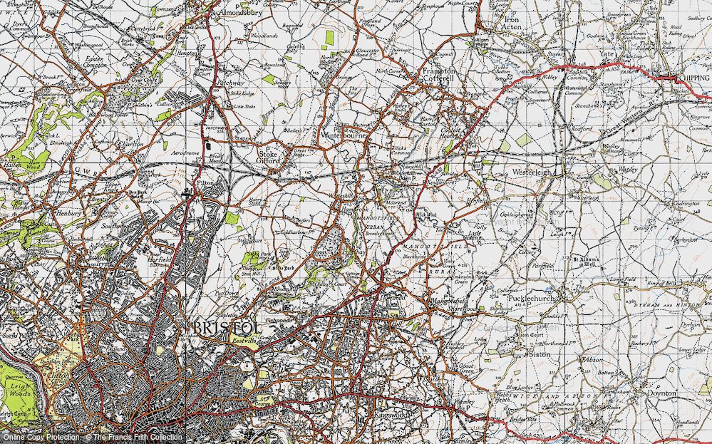 Old Map of Hambrook, 1946 in 1946