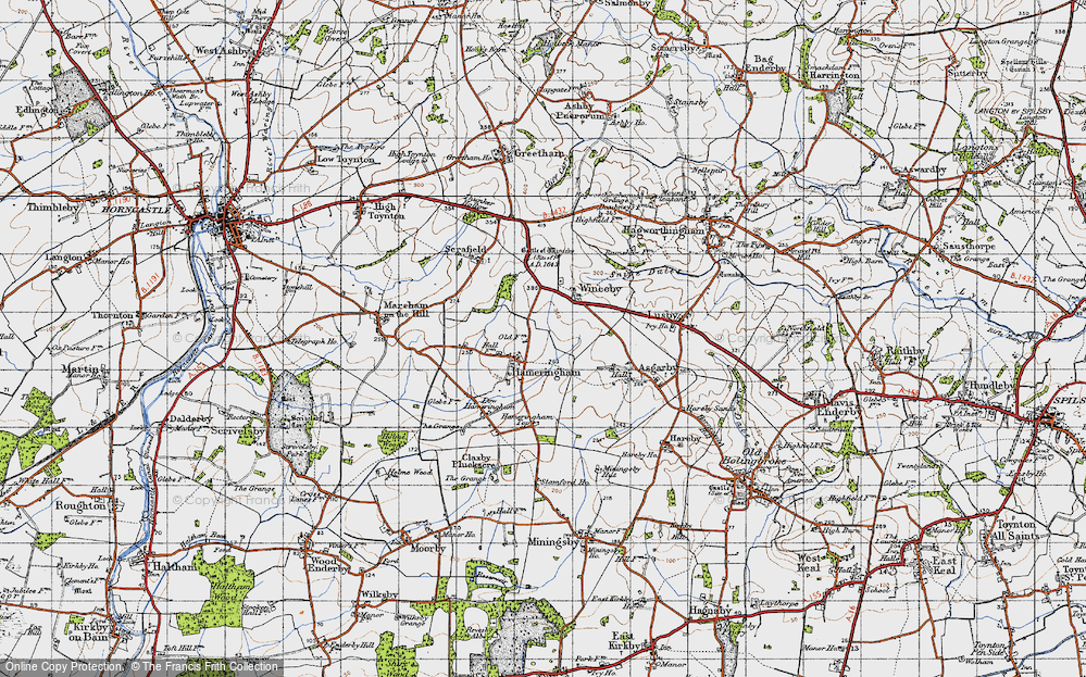 Old Map of Hameringham, 1946 in 1946
