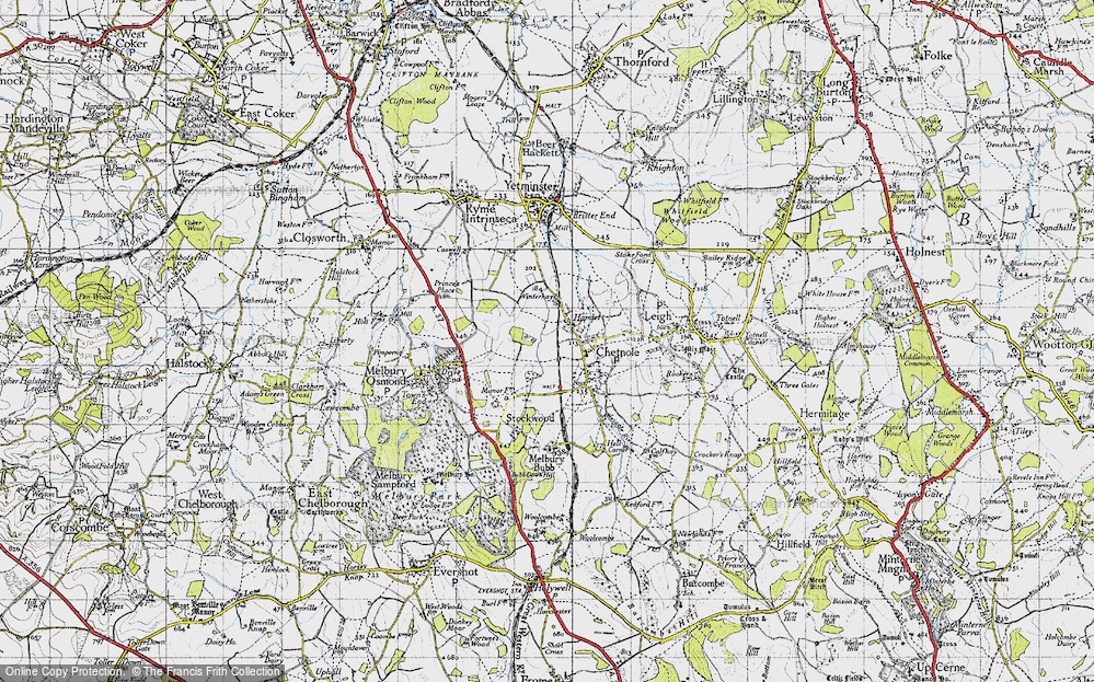 Old Map of Hamlet, 1945 in 1945