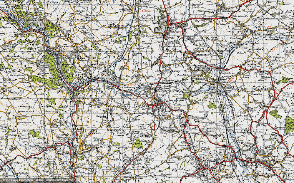 Old Map of Hammersmith, 1946 in 1946