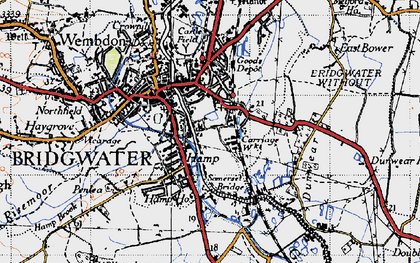 Old map of Hamp in 1946