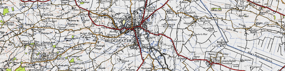 Old map of Hamp in 1946