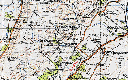 Old map of Hamperley in 1947