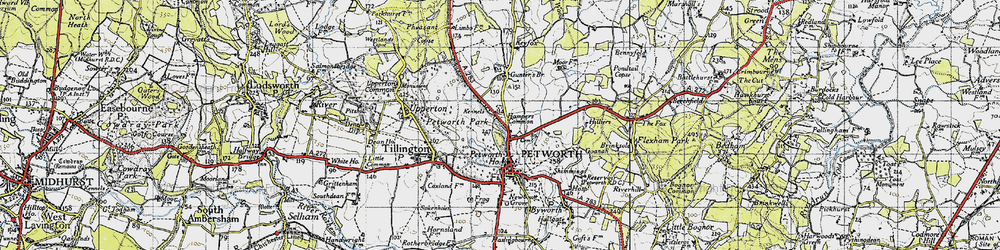 Old map of Hampers Green in 1940