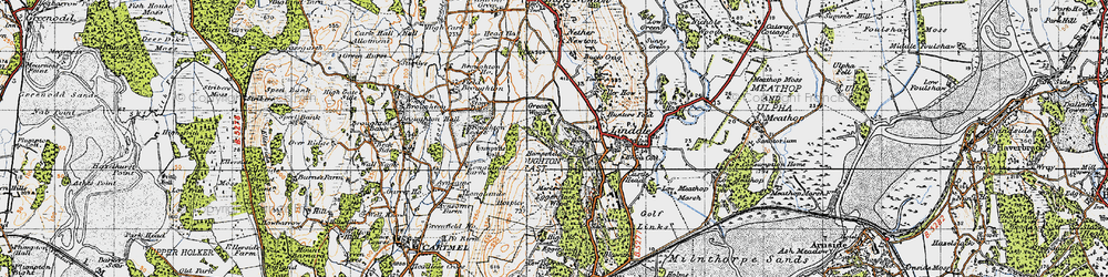 Old map of Hampsfield in 1947