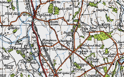 Old map of Hampson Green in 1947