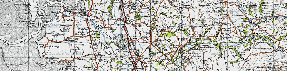 Old map of Hampson Green in 1947