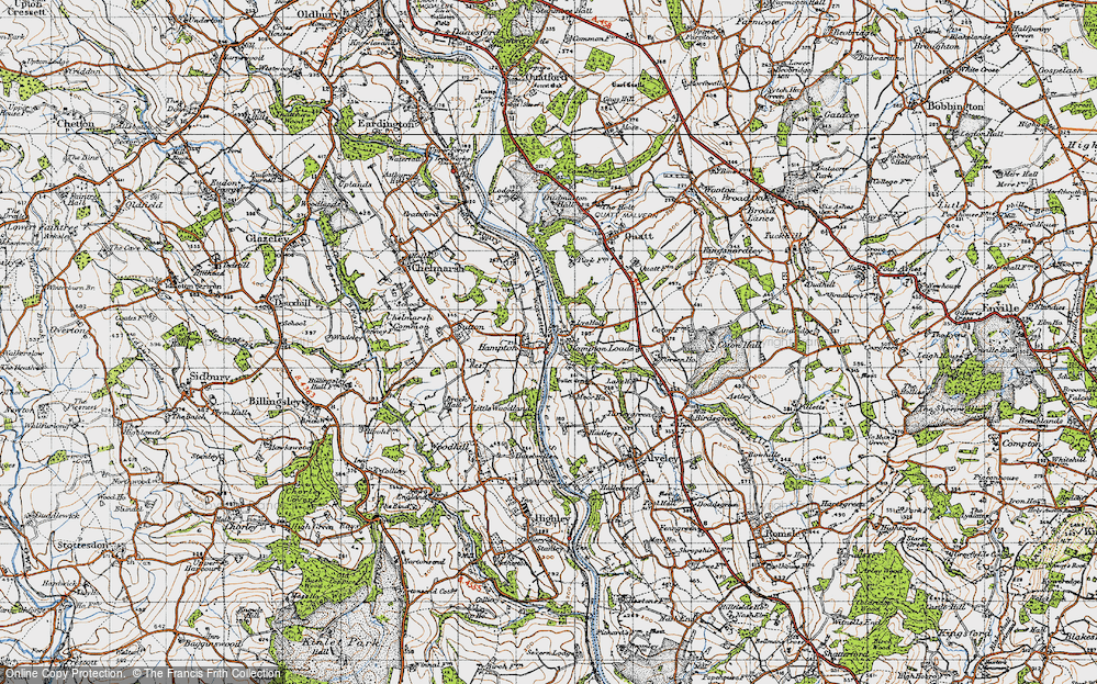 Old Map of Hampton, 1946 in 1946