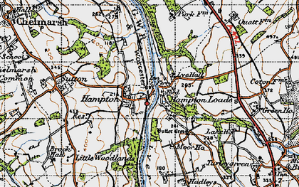 Old map of Butter Cross in 1946