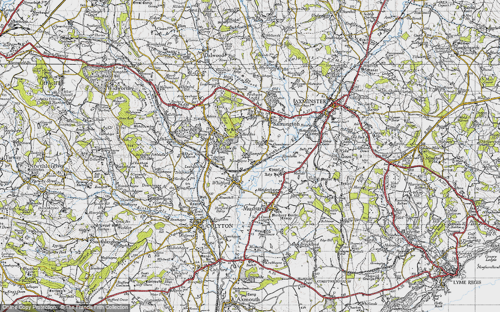 Old Map of Hampton, 1946 in 1946