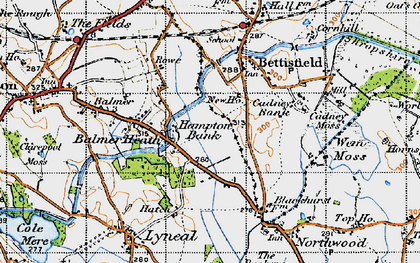 Old map of Hampton Bank in 1947