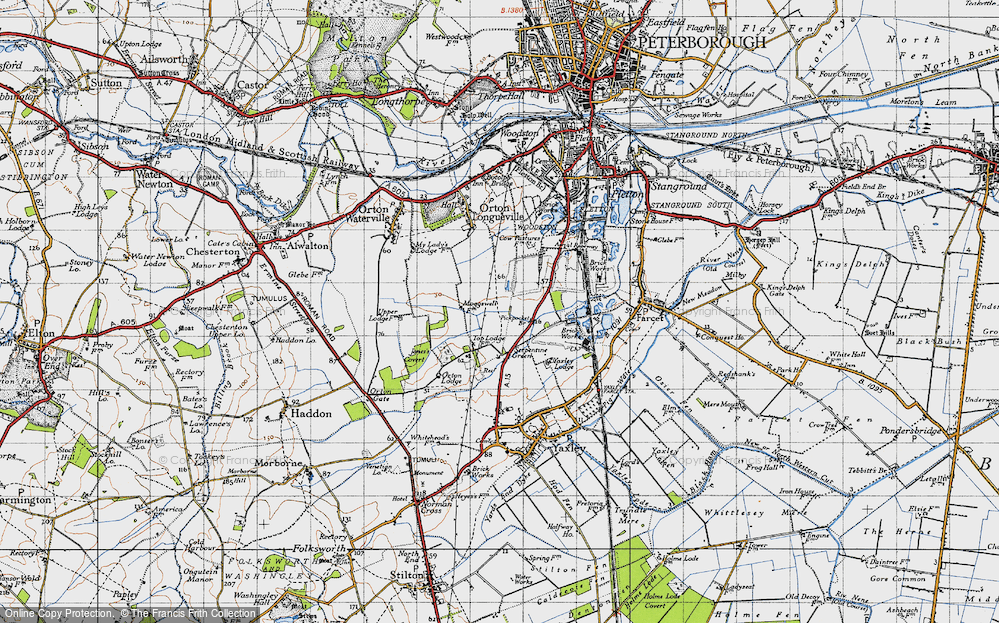 Old Map of Hampton Hargate, 1946 in 1946