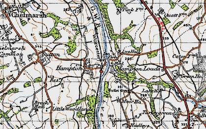 Old map of Hampton Loade in 1946
