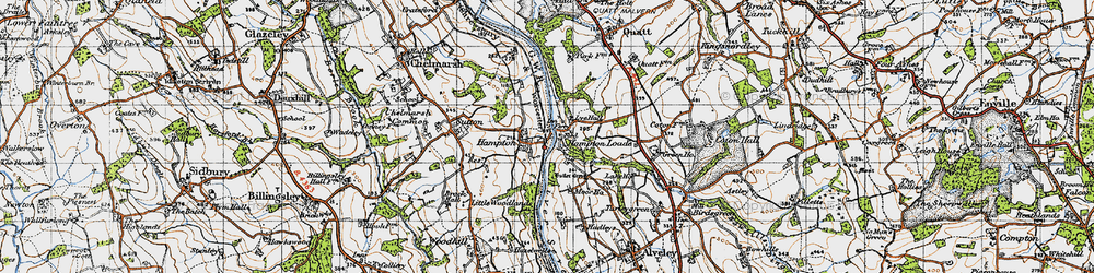 Old map of Hampton Loade in 1946
