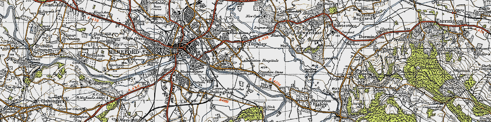 Old map of Hampton Park in 1947