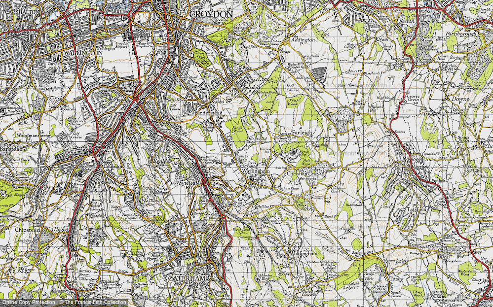 Old Map of Hamsey Green, 1946 in 1946