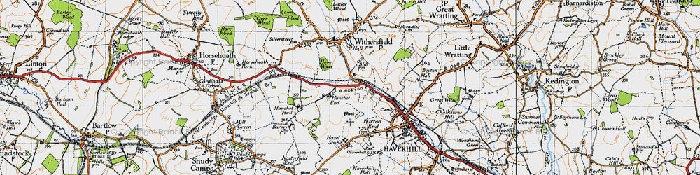 Old map of Hanchett Village in 1946