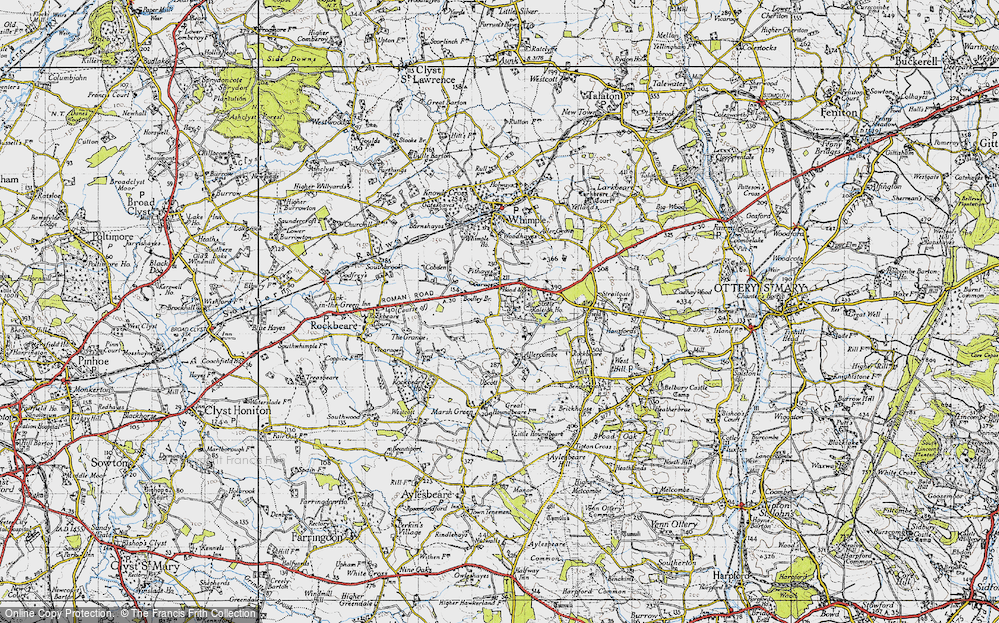 Old Map of Hand and Pen, 1946 in 1946