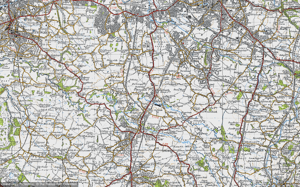 Old Map of Handforth, 1947 in 1947