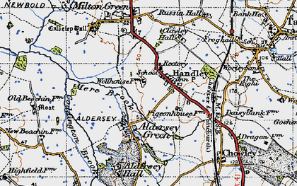 Old map of Handley in 1947