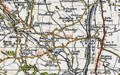 Old map of Handley in 1947