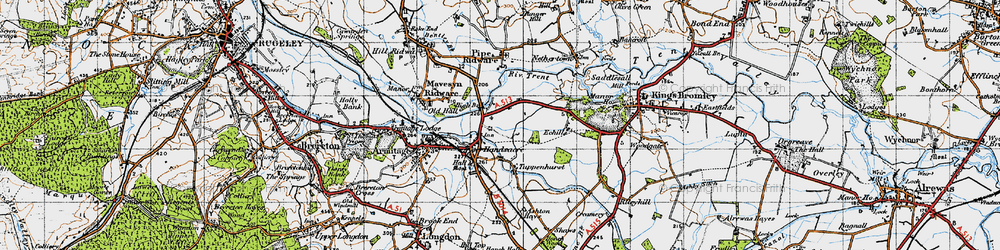 Old map of Tuppenhurst in 1946