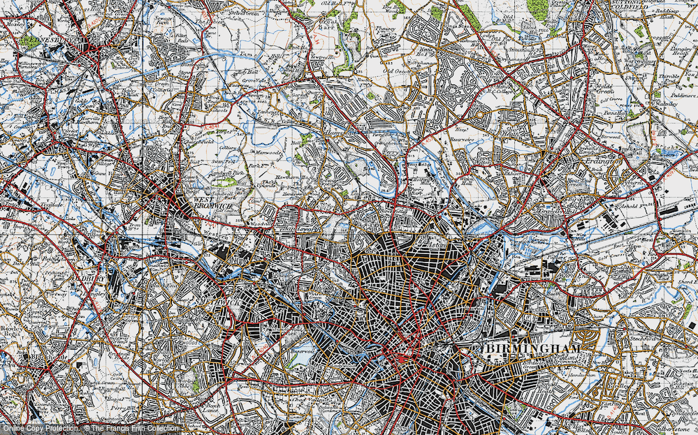 Old Map of Handsworth Wood, 1946 in 1946