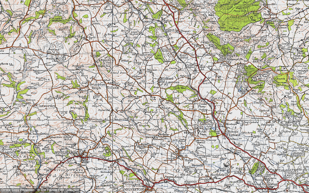 Old Map of Handy Cross, 1946 in 1946