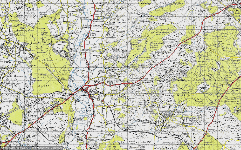 Old Map of Hangersley, 1940 in 1940