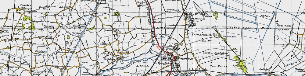 Old map of Elms, The in 1947