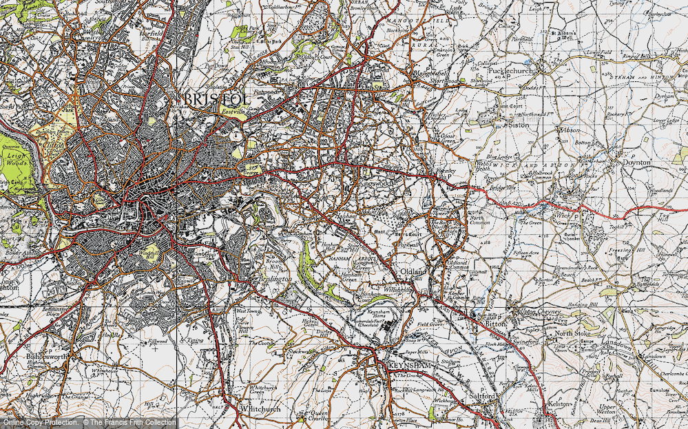 Old Map of Hanham, 1946 in 1946