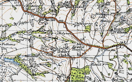 Old map of Hanley Child in 1947