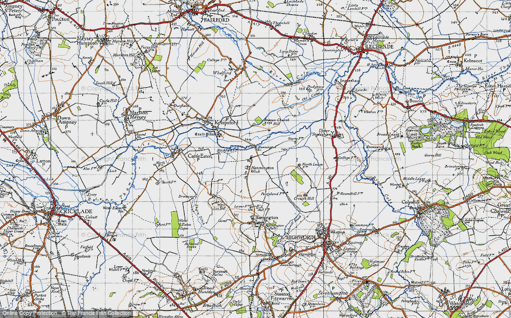 Old Map of Hannington Wick, 1947 in 1947