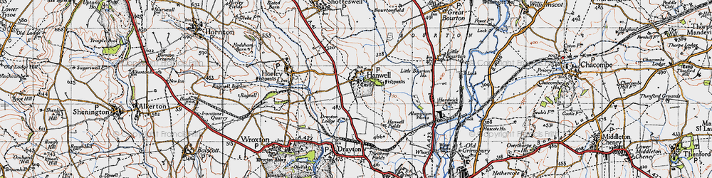Old map of Hanwell in 1946