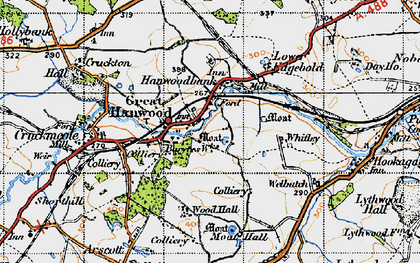 Old map of Hanwood in 1947