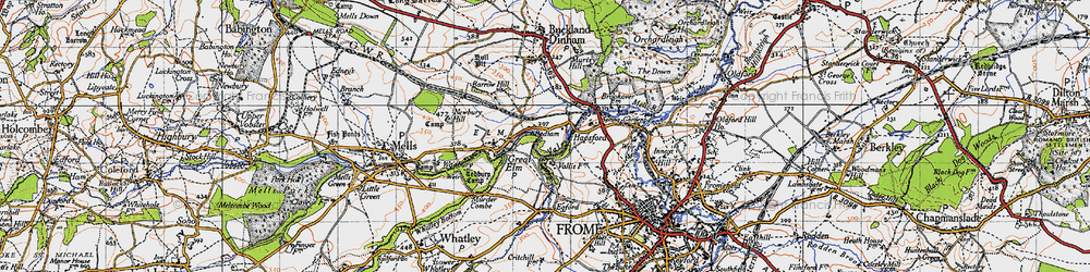 Old map of Hapsford in 1946