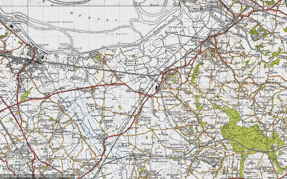 Old Map of Hapsford, 1947 in 1947