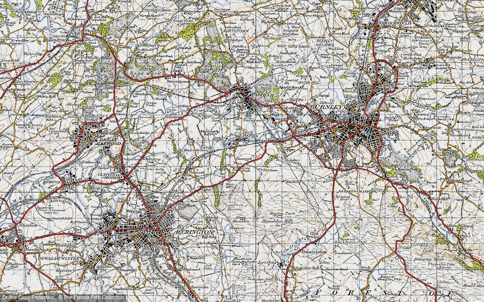 Old Map of Hapton, 1947 in 1947