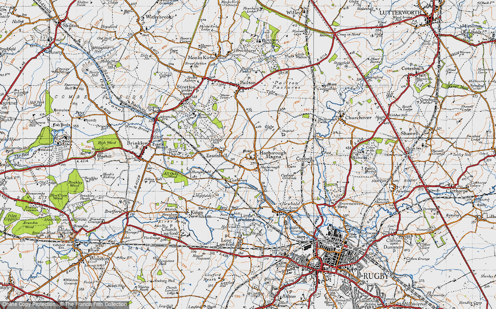 Old Map of Harborough Magna, 1946 in 1946