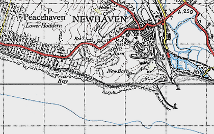 Old map of Harbour Heights in 1940